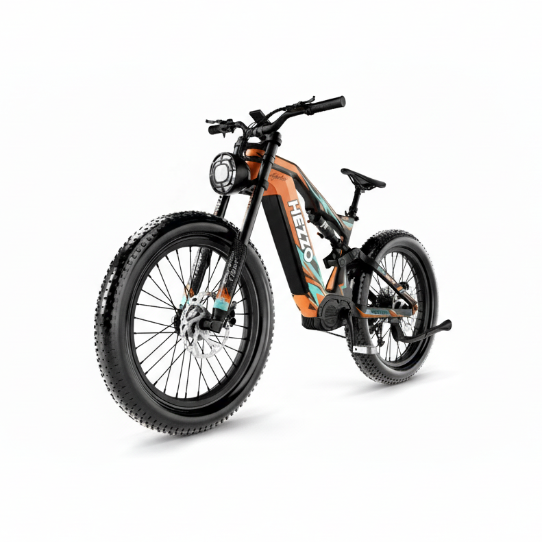 HEZZO K9 Fat Tire Electric Bike 52V 21AH