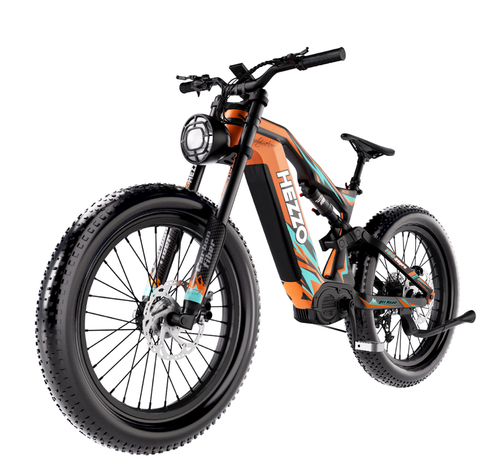 HEZZO K9 Fat Tire Electric Bike 52V 21AH