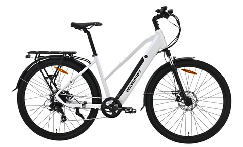 Eurybia 28" UL 36V/10.4Ah 250W 25km/h Lithium Electric Bike Ebike, White