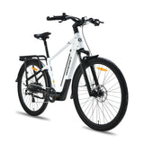 ARES 28" 36V/13Ah 350W 25km/h Lithium Electric Bike Ebike, White