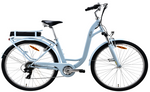 HEBE 28" UL 36V/10Ah 250W 25km/h Lithium Electric Bike Ebike, Blue