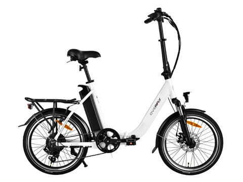 E-PAX 20" UL 36V/13Ah 250W Folding Lithium Electric Bike Ebike, White