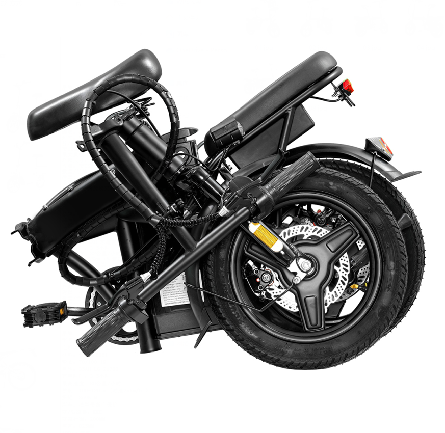 Compact Folding Electric Bicycle  With Lithium Battery for Adults Portable City Commuter Bike