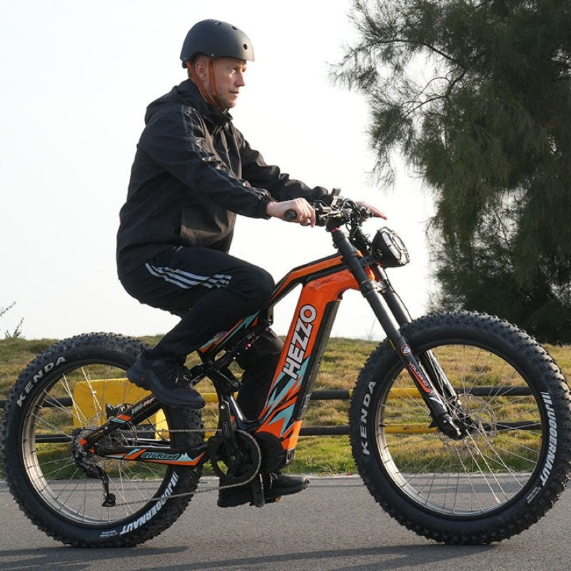 HEZZO K9 Fat Tire Electric Bike 52V 21AH