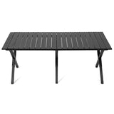 Carbon Steel Eggroll Table Small Size Black